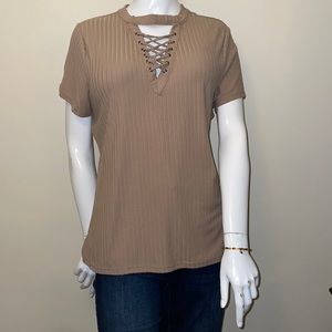 Womens tan shirt